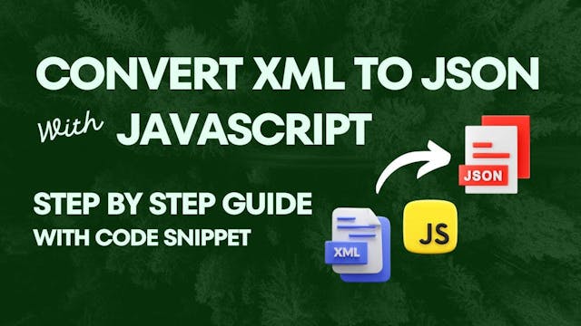 Convert XML to JSON with JavaScript